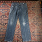 Lee W36 L31 Carpenter Classic Ripped Style Blue Denim Jeans