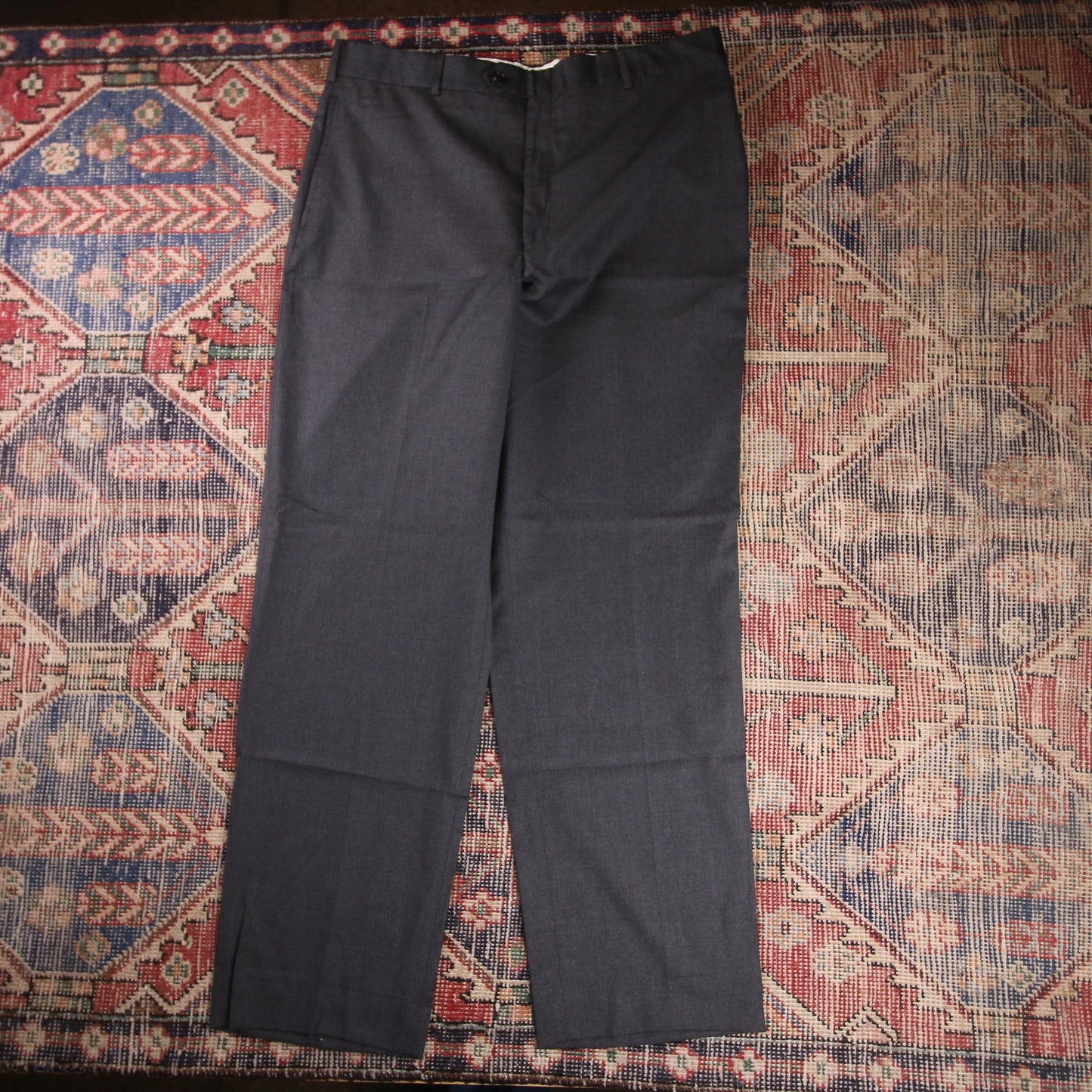 Nautica W28 L33 Straight Leg Grey Cotton Blend Trousers
