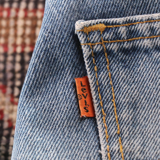 Levi's 501 Orange Tab W30 L28 Original Fit Blue Denim Jeans