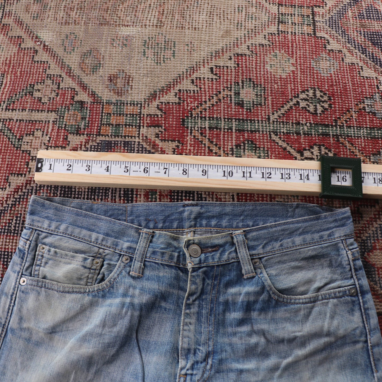 Levi's 504 Red Tab W32 L29 Straight Leg Regular Fit Blue Denim Jeans