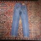 Levi's 512 W26 L30 Tapered Leg Slim Fit Blue Denim Jeans