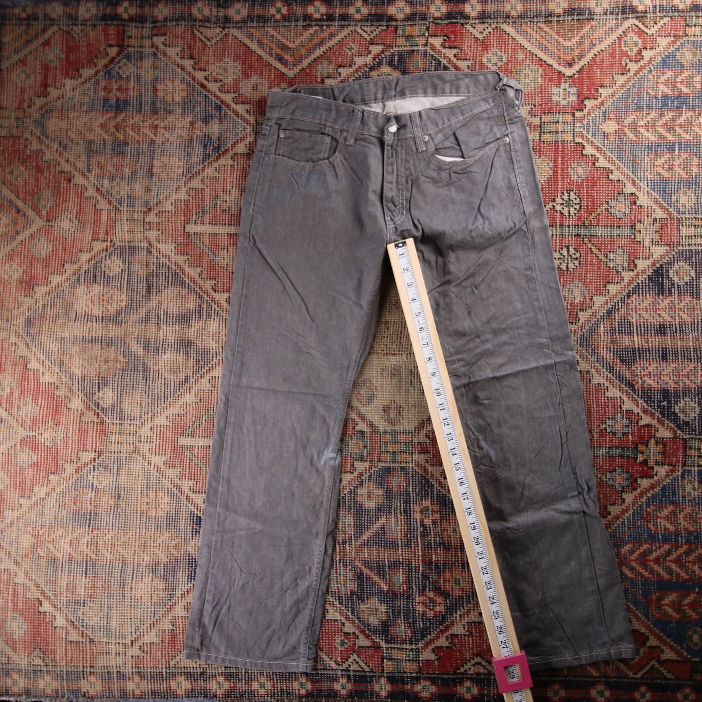 Levi's 559 Red Tab W32 L29 Straight Leg Relaxed Fit Grey Denim Jeans