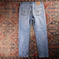 Levi's 501 Red Tab W36 L31 Original Fit Classic Ripped Style Blue Denim Jeans