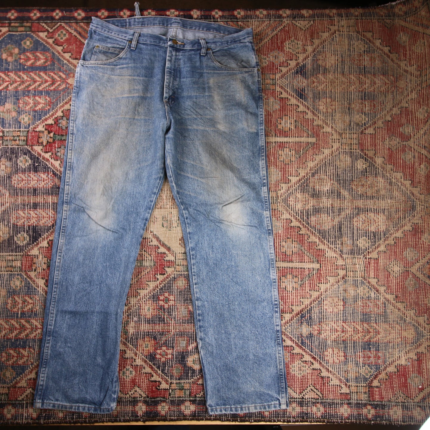 Wrangler W40 L31 Straight Leg Blue Denim Jeans