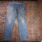 Wrangler W40 L31 Straight Leg Blue Denim Jeans