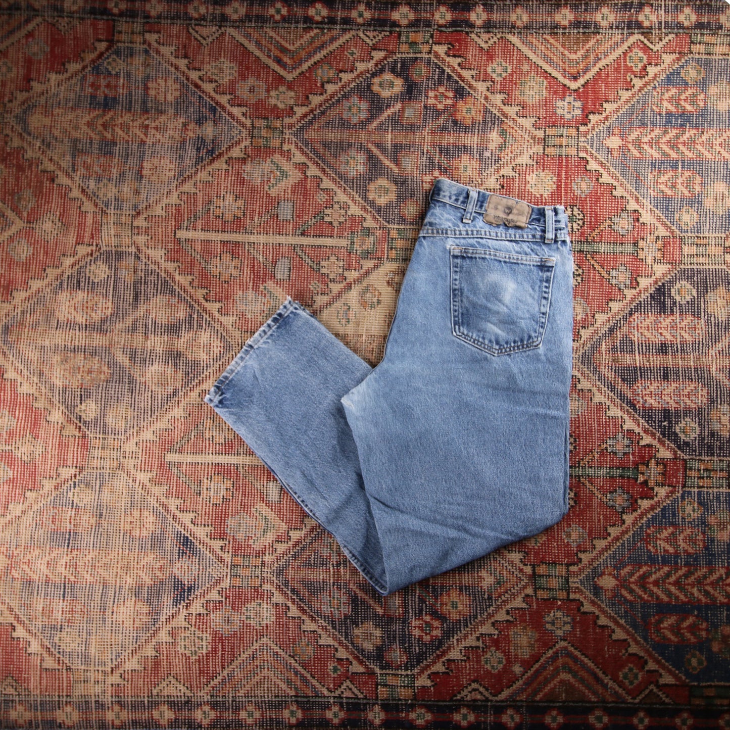 Wrangler W36 L31 Relaxed Blue Denim Jeans