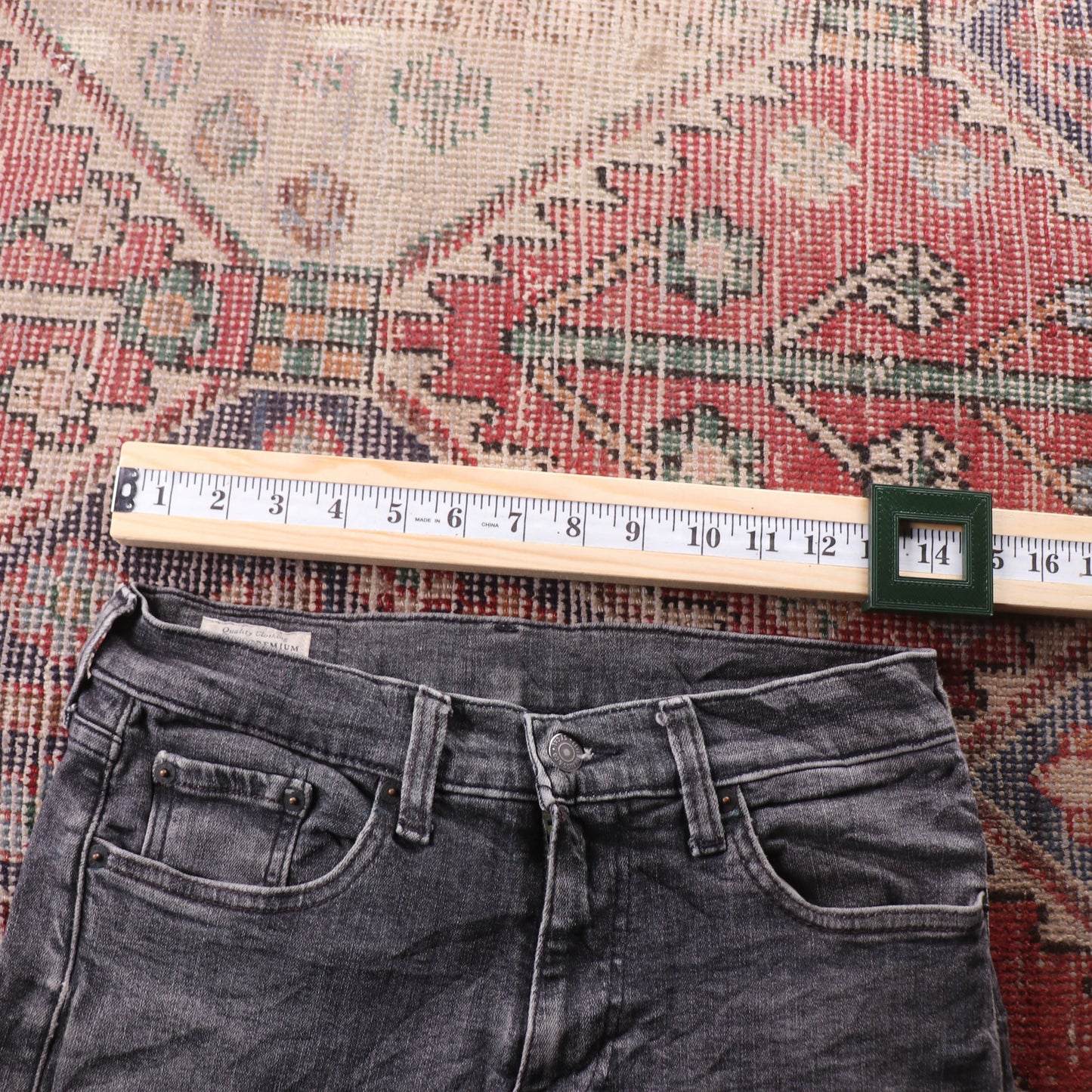 Levi's 511 Red Tab W28 L27 Slim Fit Grey Denim Jeans