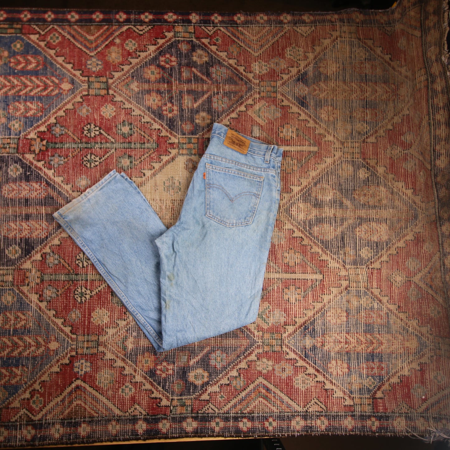 Levi's Orange Tab W32 L30 Straight Leg Blue Denim Jeans