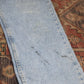 Lee W36 L31 Straight Leg Relaxed Fit Blue Denim Jeans