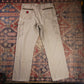 Wrangler Double Knee W38 L32 Cargo Beige Denim Trousers