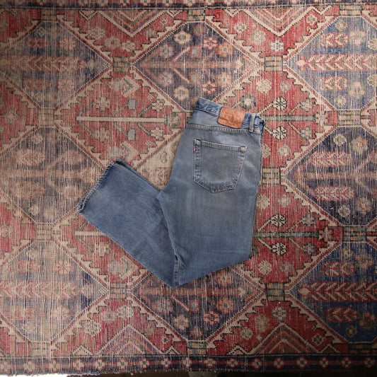 Levi's 501 Red Tab W32 L25 Original Fit Blue Denim Jeans