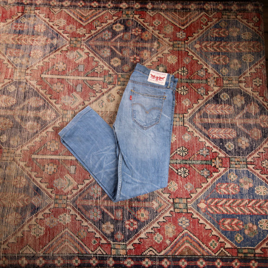 Levi's W30 L28 Straight Leg Blue Denim Jeans