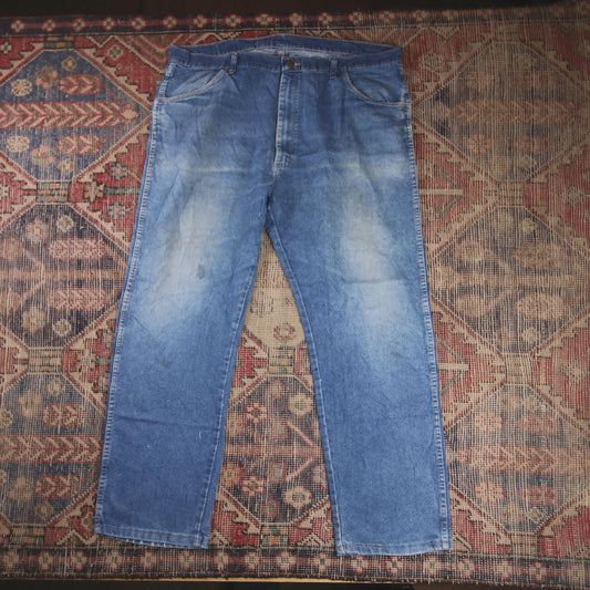 Wrangler W42 L29 Straight Leg Blue Denim Jeans