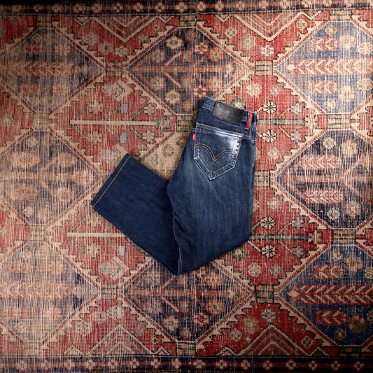 Levi's 559 Red Tab W28 L26 Straight Leg Relaxed Fit Blue Denim Jeans