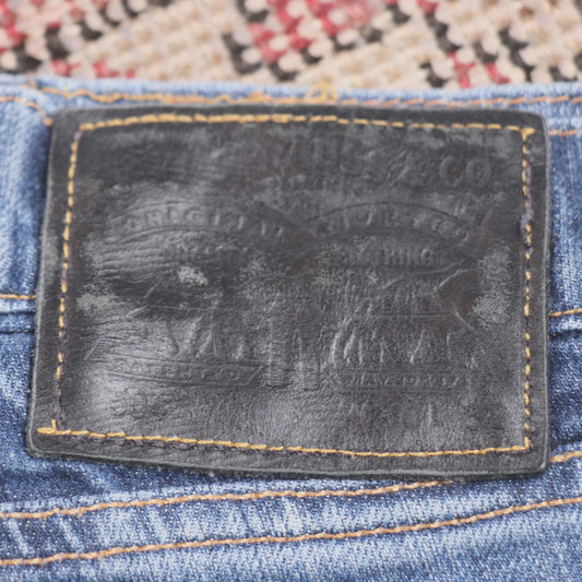 Levi's W28 L26 Straight Leg Blue Denim Jeans