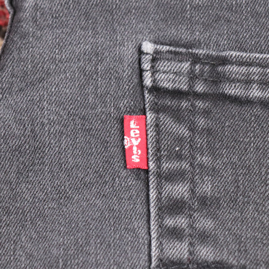 Levi's 514 W40 L31 Straight Leg Black Denim Jeans