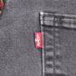 Levi's 514 W40 L31 Straight Leg Black Denim Jeans