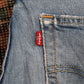 Levi's 511 W30 L34 Slim Fit Classic Ripped Style Blue Denim Jeans