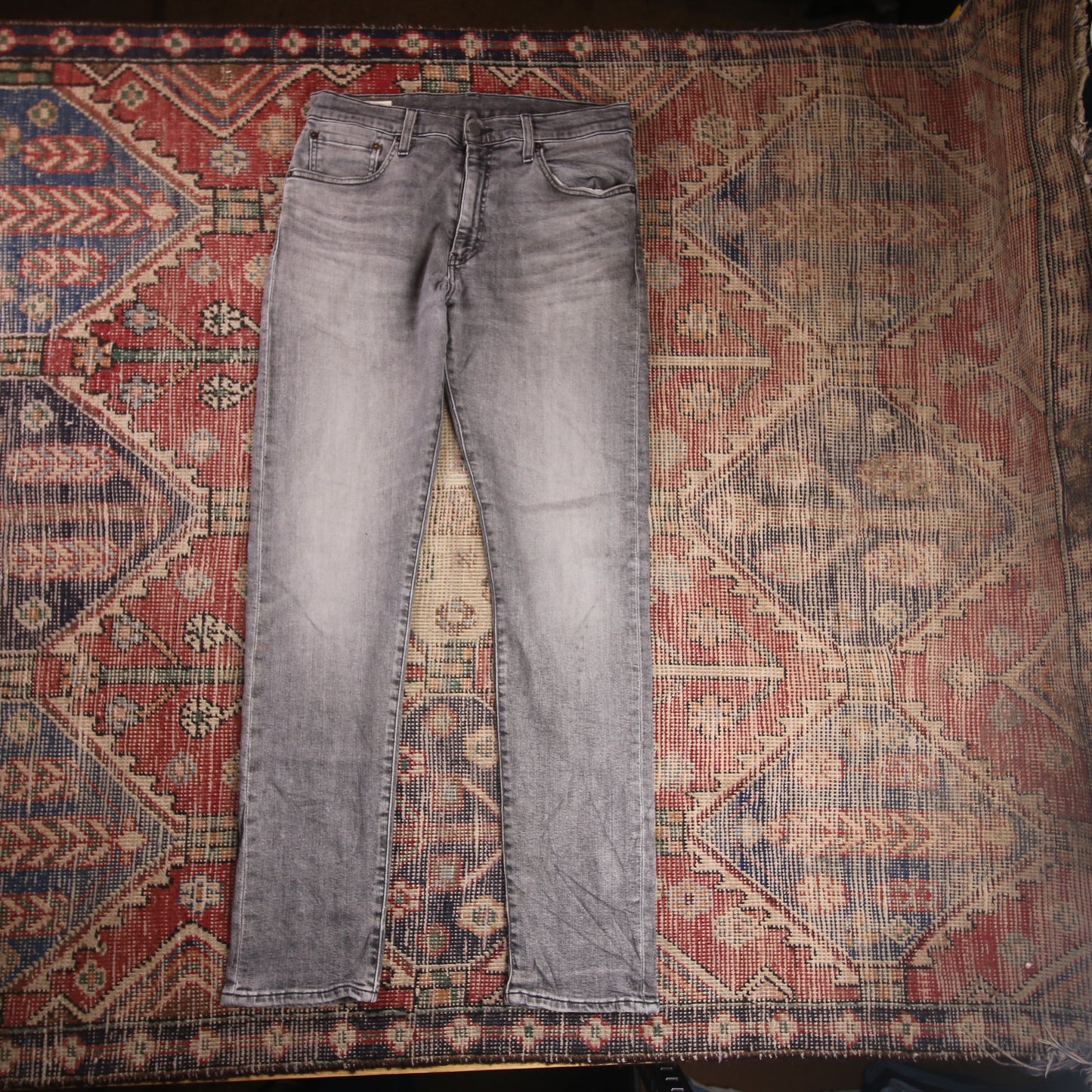 Levi's 512 W30 L30 Tapered Leg Slim Fit Grey Denim Jeans