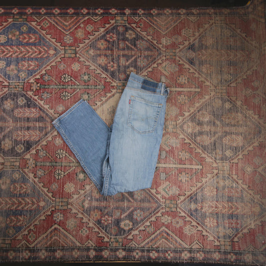 Levi's W30 L29 Straight Leg Blue Denim Jeans