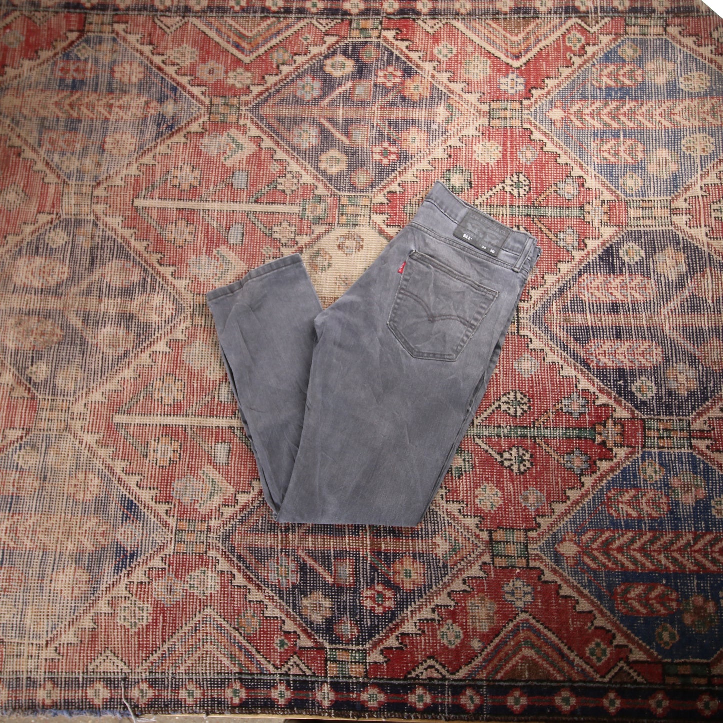 Levi's 511 W34 L26 Slim Fit Grey Denim Jeans