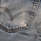 Levi's 505 W34 L31 Straight Leg Regular Fit Classic Ripped Style Blue Denim Jean