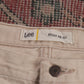 Lee W36 L32 Straight Leg Loose Fit Beige Denim Jeans