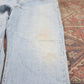 Wrangler W38 L30 Straight Leg Relaxed Fit Blue Denim Jeans