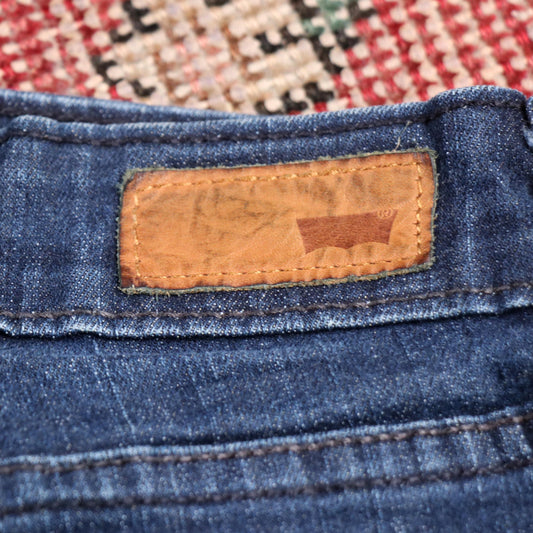 Levi's W30 L30 Jegging Classic Ripped Style Blue Denim Jeans