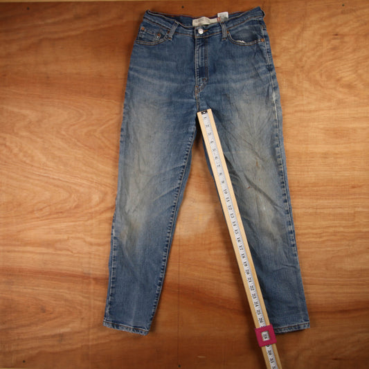 Levi's 512 Red Tab W30 L3 Tapered Leg Slim Fit Blue Denim Jeans