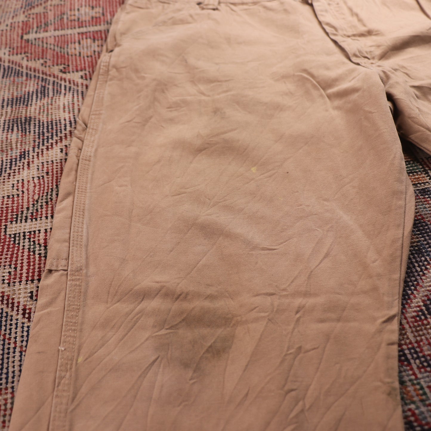 Wrangler W40 L30 Carpenter Beige Cotton Blend Trousers