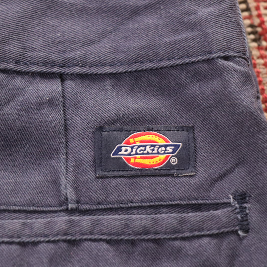 Dickies 874 W40 L28 Straight Leg Blue Cotton Blend Trousers