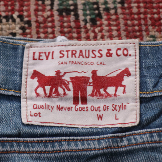 Levi's 514 Red Tab W34 L30 Straight Leg Blue Denim Jeans