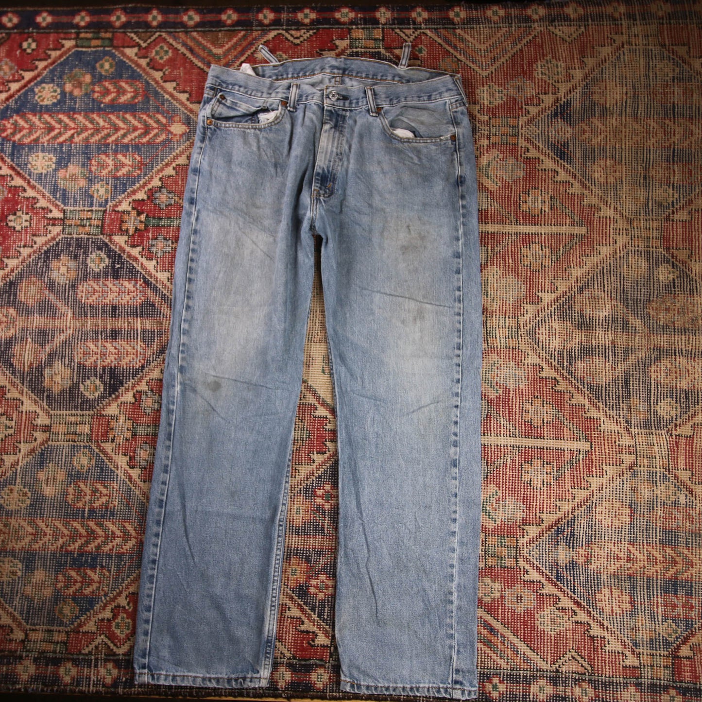 Levi's 505 W38 L30 Straight Leg Regular Fit Blue Denim Jeans