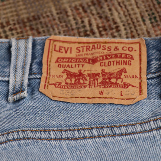 Levi's 550 W38 L30 Tapered Leg Relaxed Fit Blue Denim Jeans
