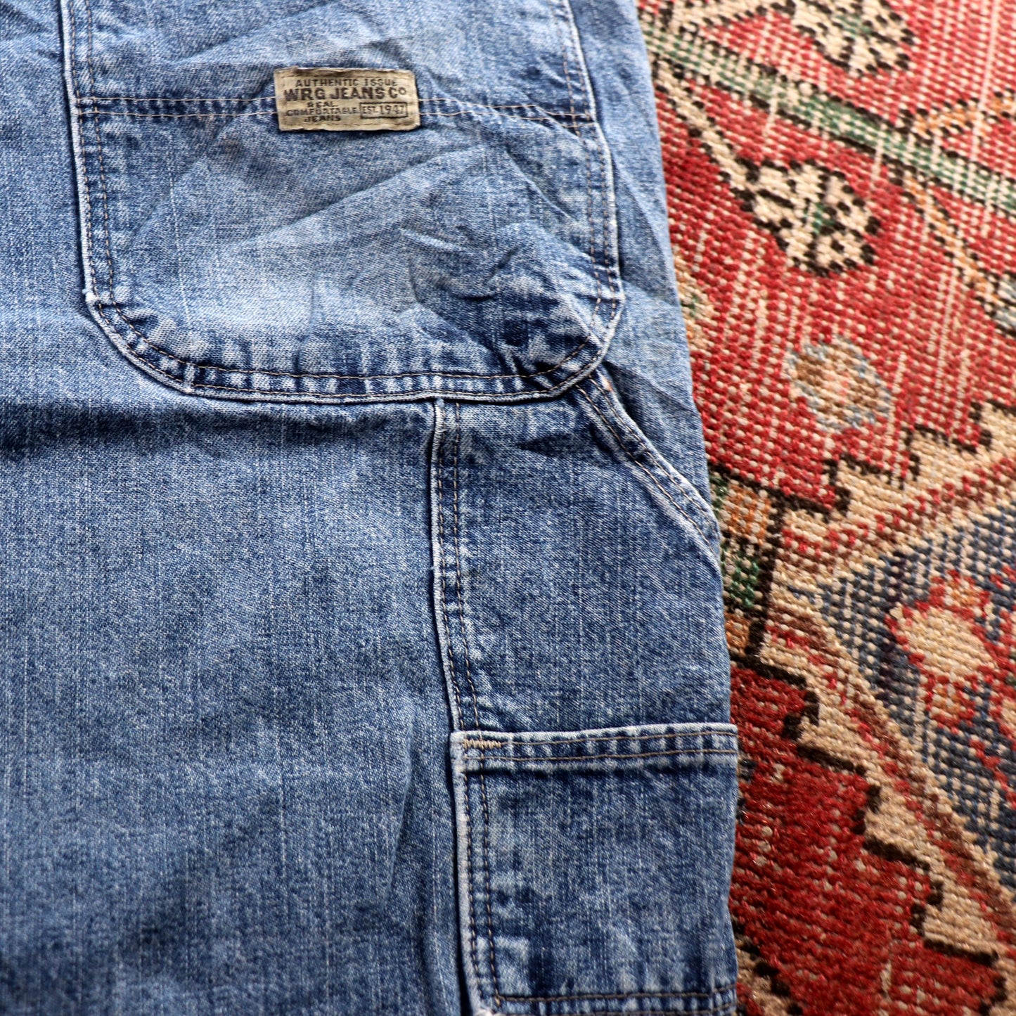 Wrangler W32 L30 Relaxed Blue Denim Jeans