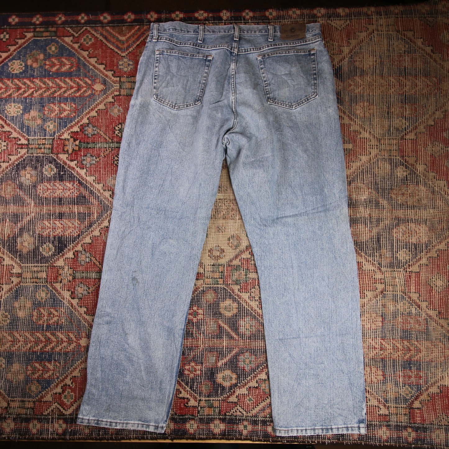 Wrangler W40 L31 Straight Leg Blue Denim Jeans