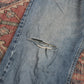 Lee W34 L30 Bootcut Relaxed Fit Classic Ripped Style Blue Denim Jeans