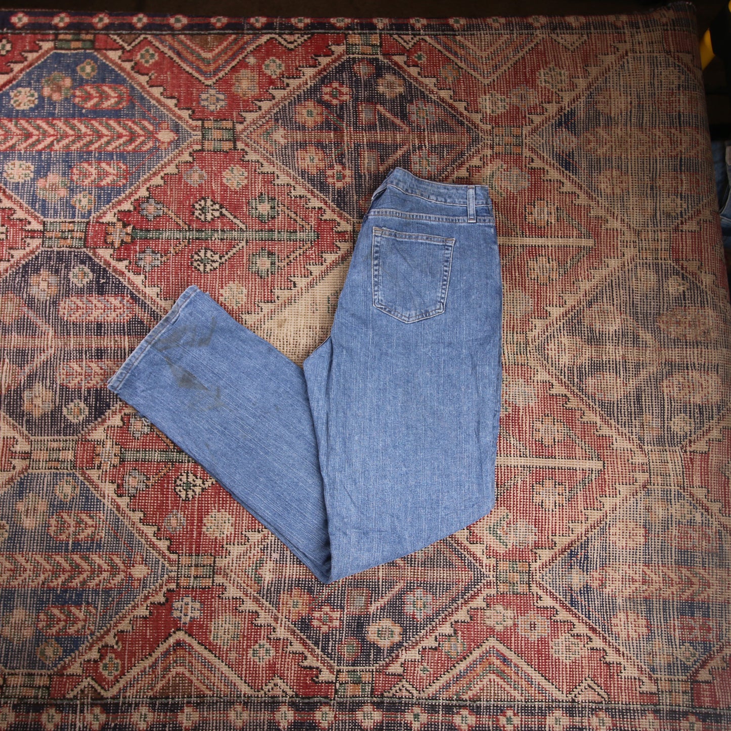 Lee W32 L33 Straight Leg Relaxed Fit Blue Denim Jeans