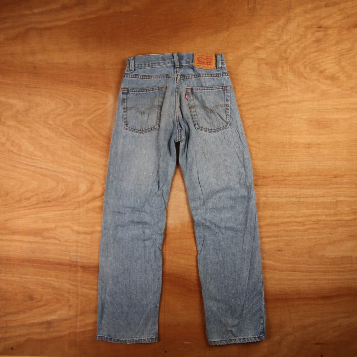 Levi's 550 Red Tab W26 L26 Tapered Leg Relaxed Fit Blue Denim Jeans