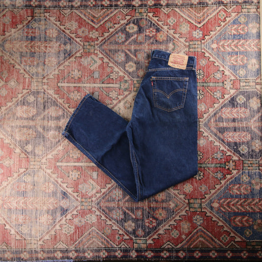 Levi's 513 Red Tab W34 L33 Straight Leg Slim Fit Blue Denim Jeans