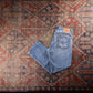 Levi's 501 Red Tab W30 L28 Original Fit Classic Ripped Style Blue Denim Jeans