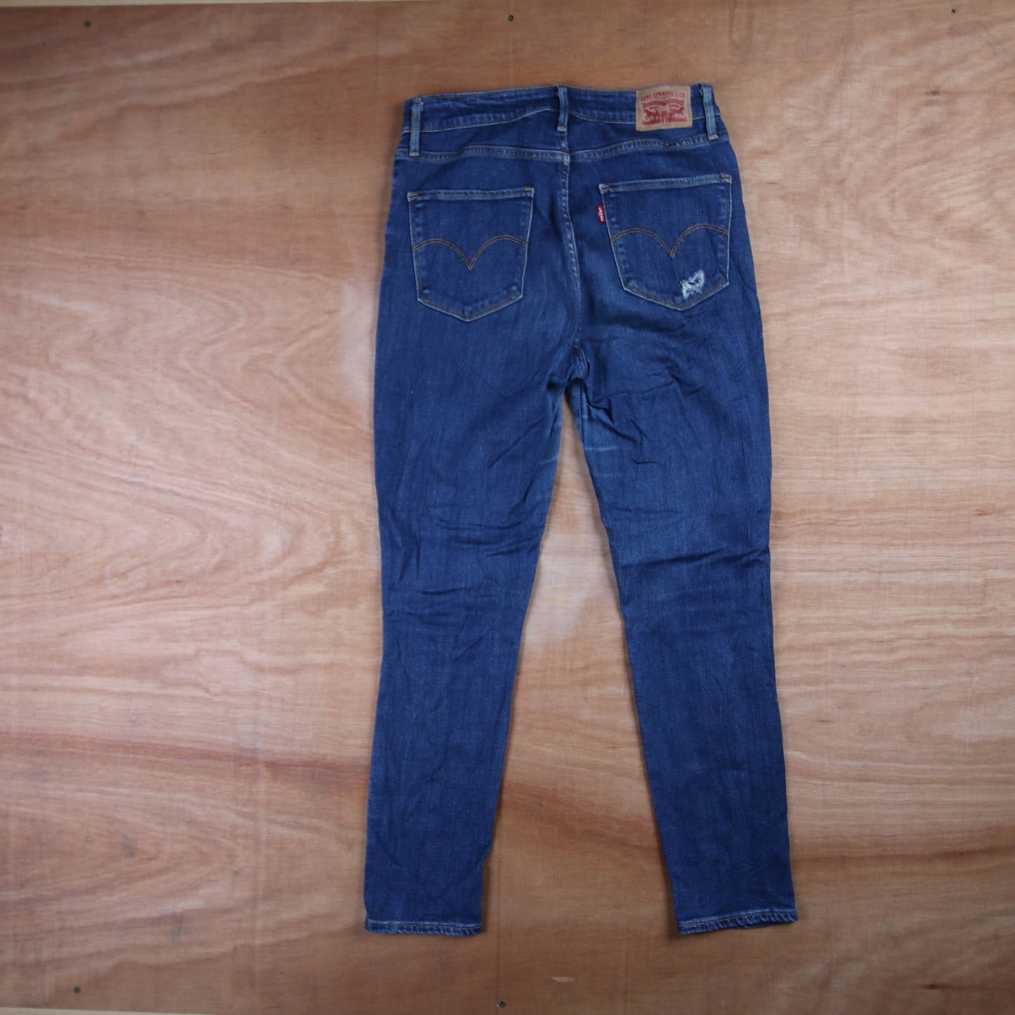 Levi's 721 Red Tab W28 L27 Skinny Blue Denim Jeans
