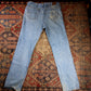 Lee W38 L34 Straight Leg Relaxed Fit Blue Denim Jeans
