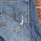 Levi's W28 L31 Skinny Classic Ripped Style Blue Denim Jeans