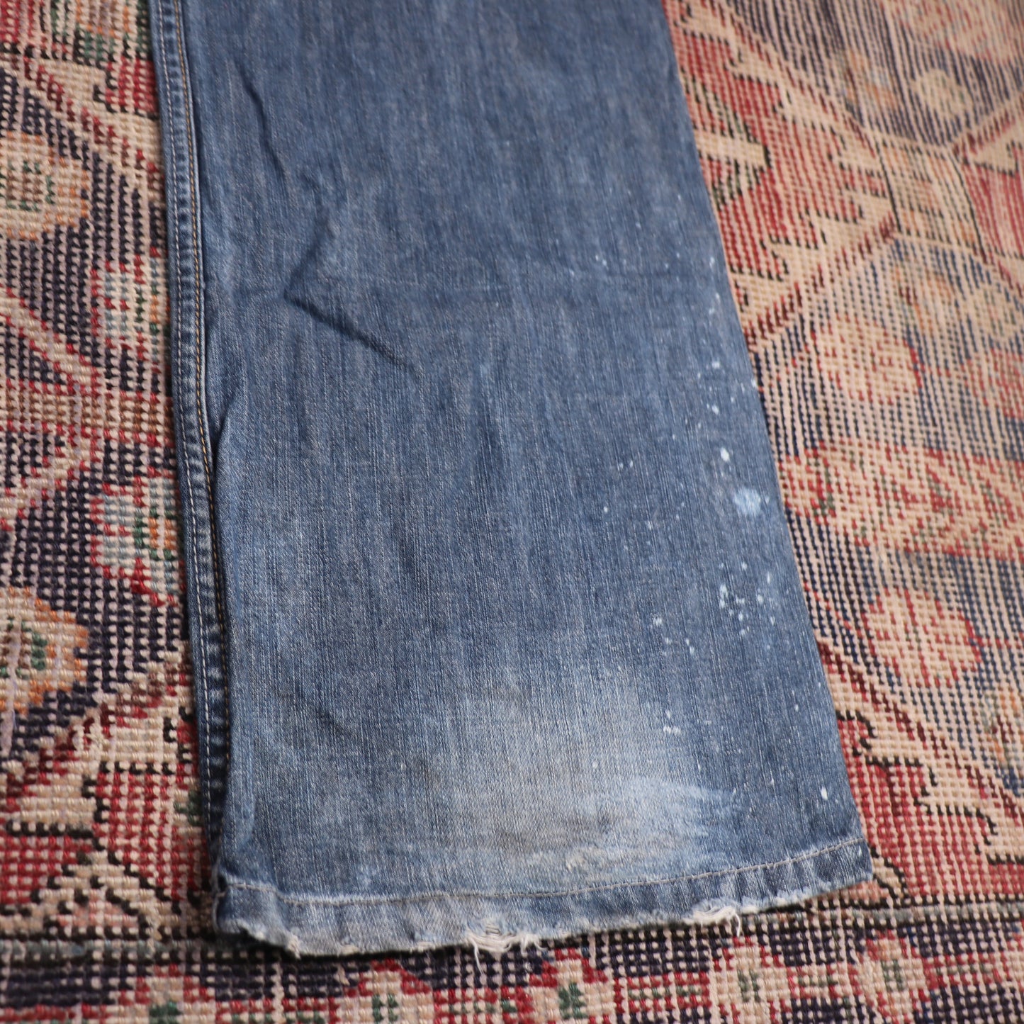 Lee W34 L33 Straight Leg Loose Fit Blue Denim Jeans