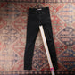 Levi's 721 Black Tab W26 L28 Skinny Classic Ripped Style Black Denim Jeans
