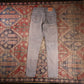 Levi's 721 Orange Tab W28 L30 Skinny Grey Denim Jeans