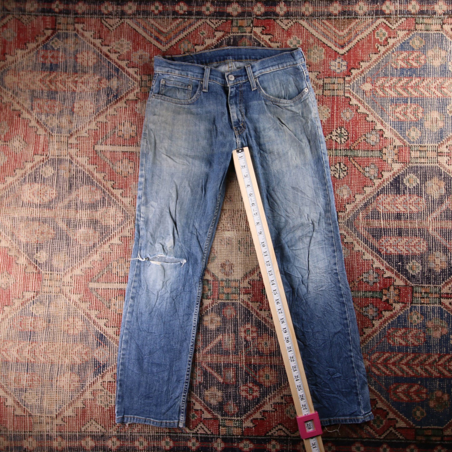 Levi's 501 Red Tab W32 L29 Original Fit Blue Denim Jeans