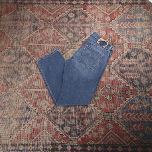 Levi's W32 L28 Straight Leg Blue Denim Jeans
